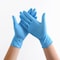 Zoro Select Disposable Gloves, 3.5 mil Palm, Nitrile, Powder-Free, L, Blue GPNitrileLB - alternate 2